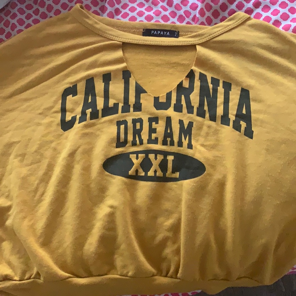 Mustard Yellow Crop Top